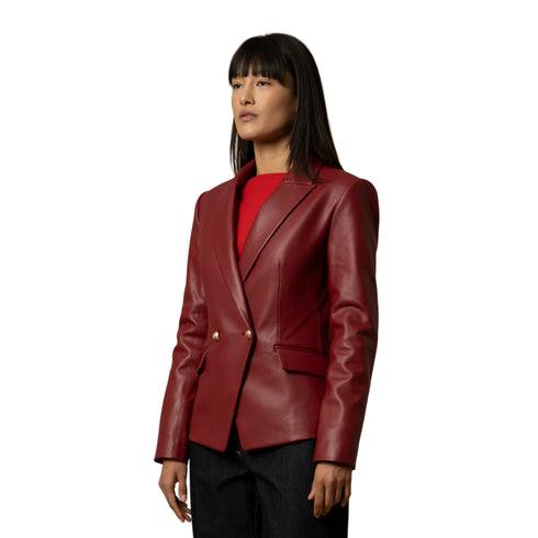 Kocca Giacca blazer Giacca Donna in ecopelle doppiopetto S A25 - KOCCAMARGARETA - 10172 - S - Francavilla Moda